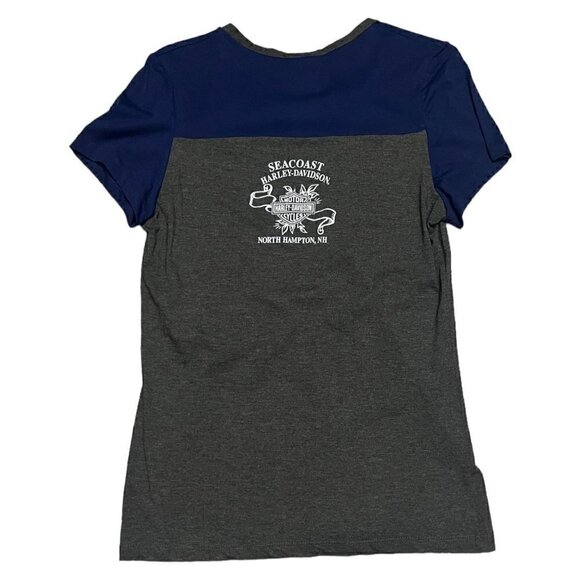 Harley Davidson Motorcycles Womens Short Sleeve Designer Tee Shirt - Womens M - Picture 2 of 4